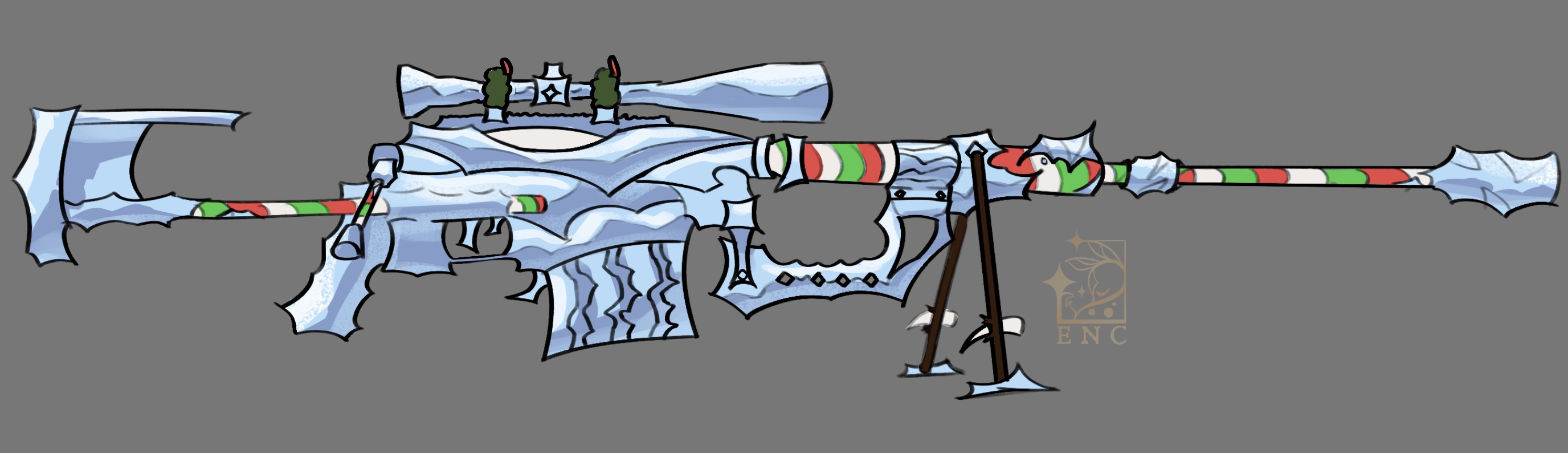 Ice gun prop design